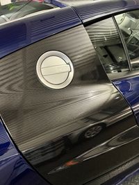 Audi R8 side blades hooglans Carbon folie gemonteerd